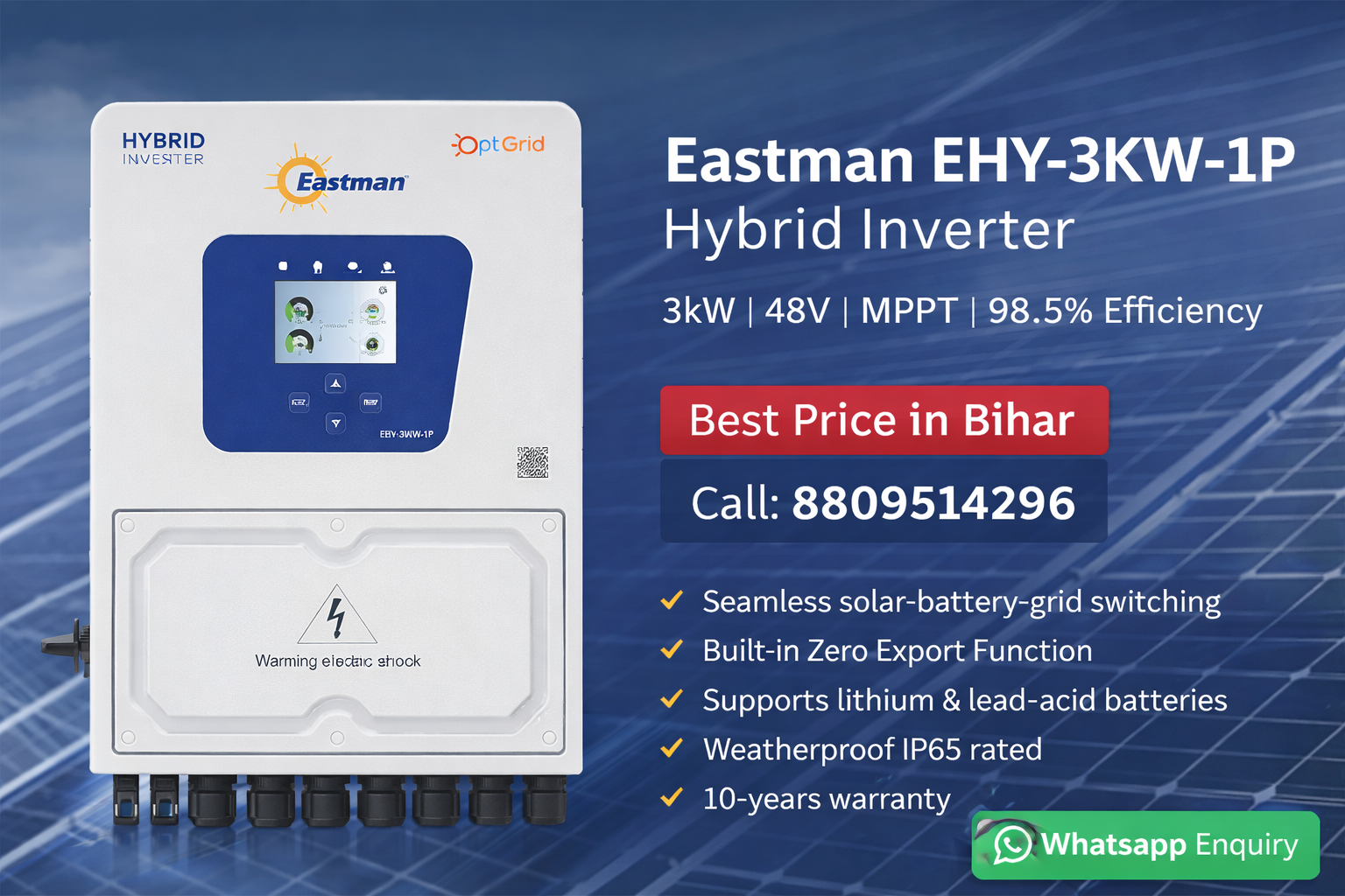 Eastman Ehy 3kw 1p Hybrid Inverter